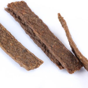 SUŠENÉ KRÁLIČÍ MASO - Masové proužky 100g - Krmiva Hulín