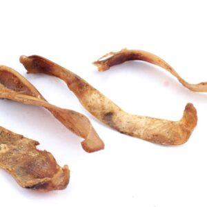 Odřezy z vepřových uší - STRIPSY 100g - Krmiva Hulín